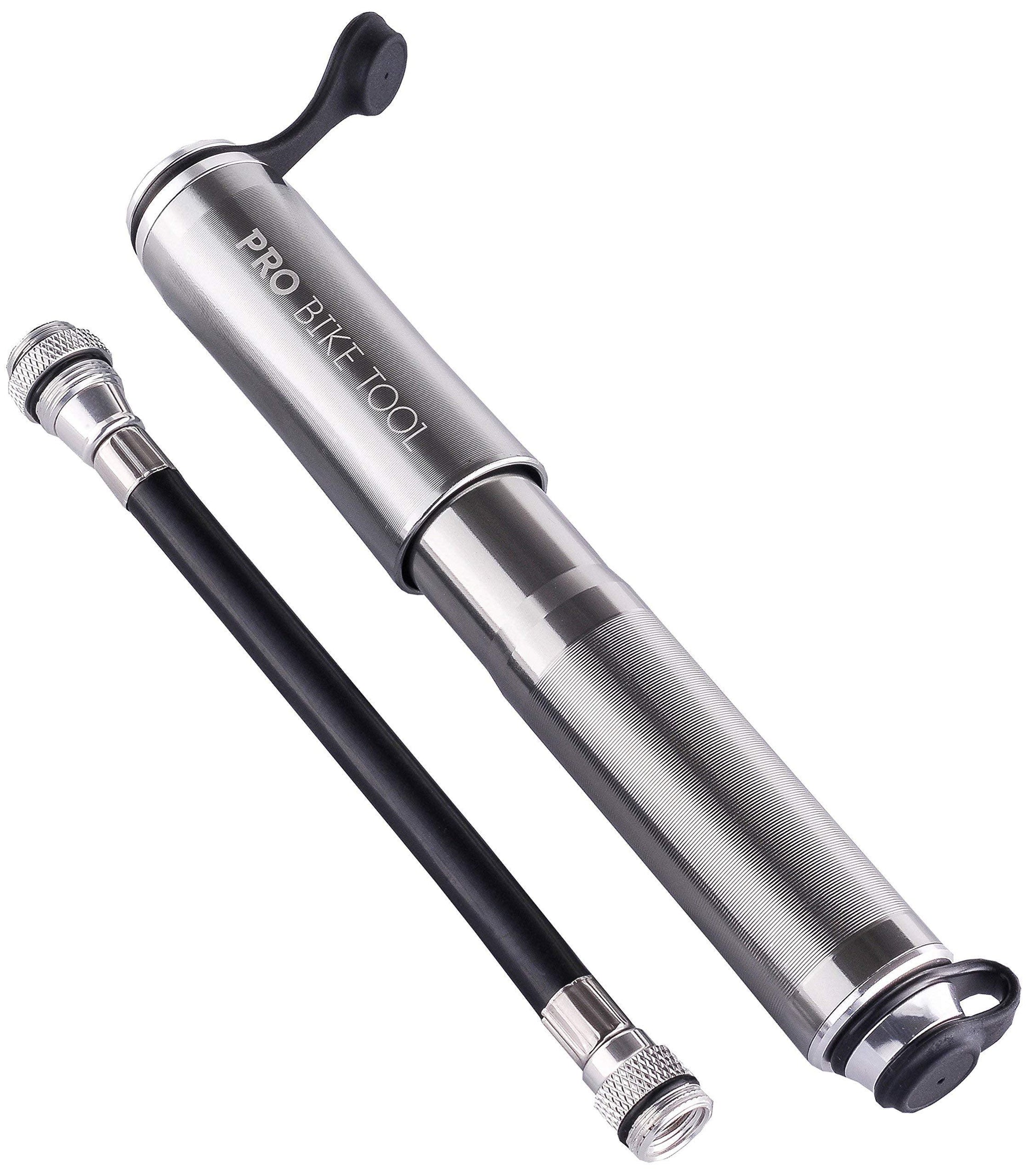 Pro Bike Tool Mini-Fahrradpumpe für Presta- und Schraderventile, Hochdruck-PSI, zuverlässig, kompakt und leicht, hervorragende Qualität und Leistung, Fahrrad-Reifenpumpe für Rennräder, Mountainbikes und BMX-Fahrräder Alcovic