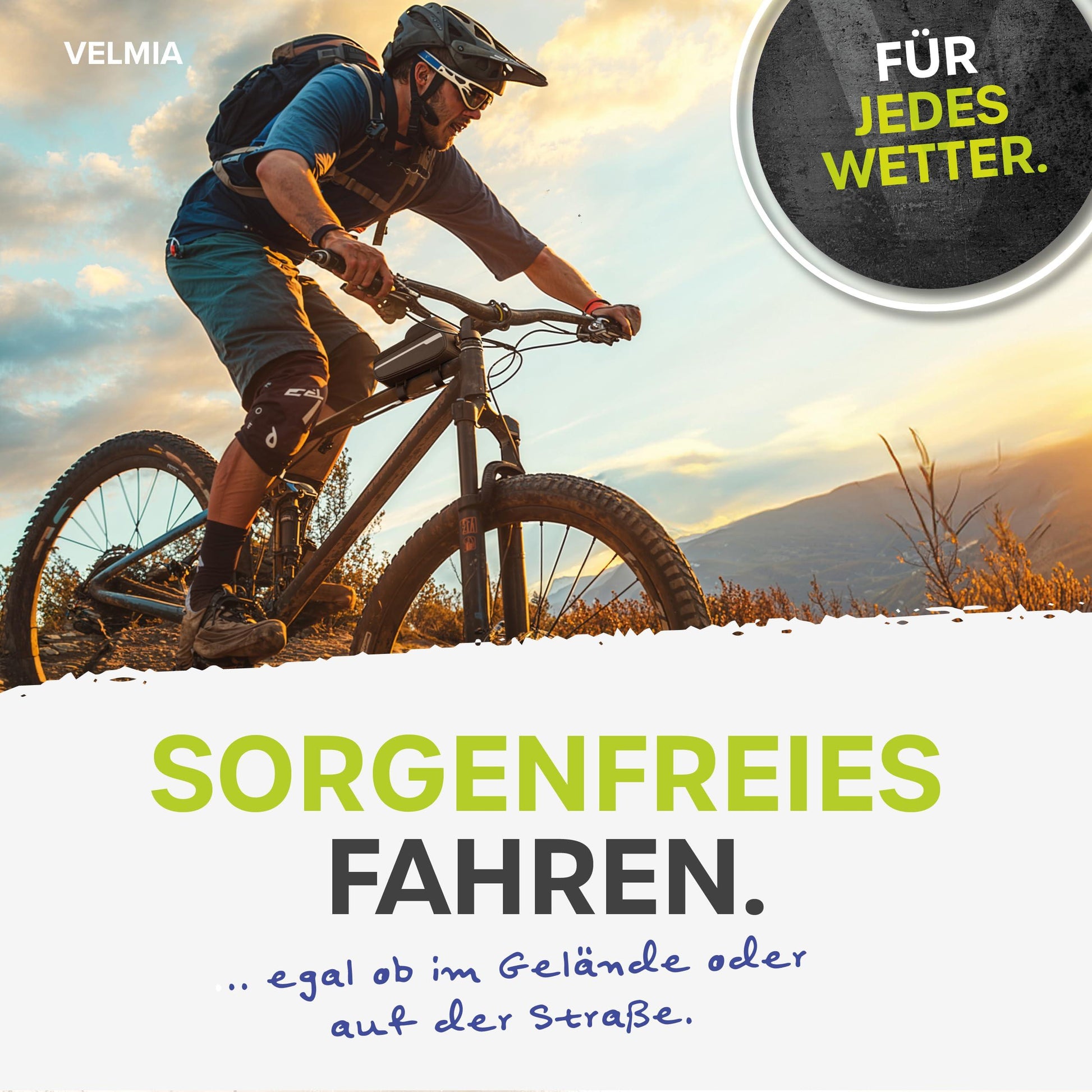 velmia fahrradtasche VELMIA Fahrrad Rahmentasche - Wasserdicht & Ideal für Navigation