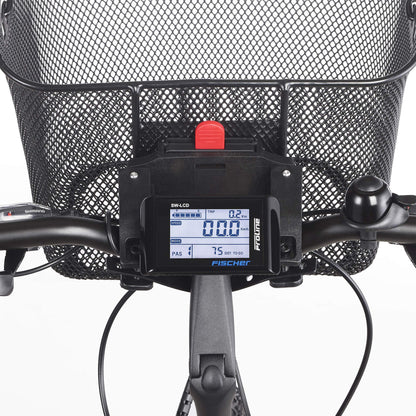 FISCHER Lenkerkorb mit Schnellbefestigung, speziell für E-Bikes entwickelt, Tragkraft 5kg, passend für alle gängigen Displays mit einer Breite von 9 cm, u.a. für BOSCH Displays Alcovic