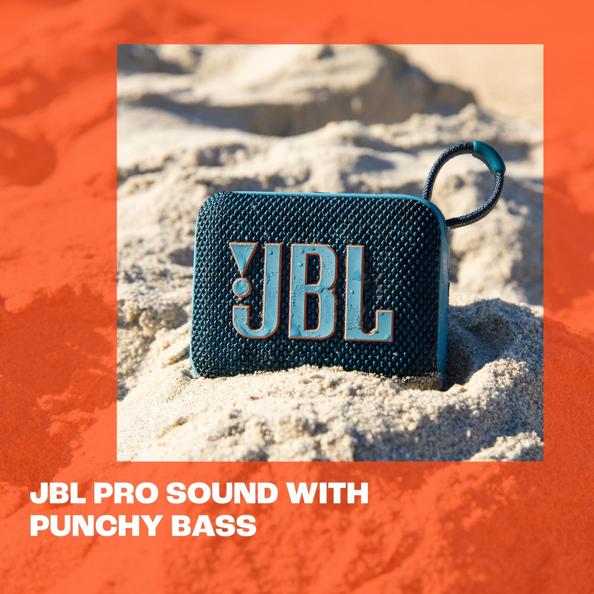 JBL Go 4 in Blau – Tragbare Bluetooth-Lautsprecher-Box mit JBL Pro Sound, tiefem Bass und Playtime-Boost-Funktion – Wasserfest und staubfest – 7 h Laufzeit Alcovic