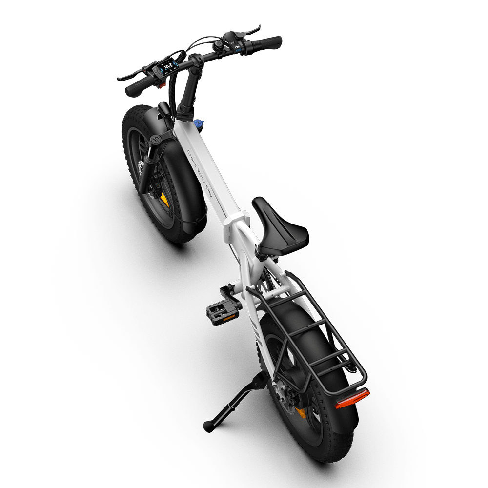 ein fahrradlenker ein gaspedal ADO Beast 20F Faltbares E-Bike