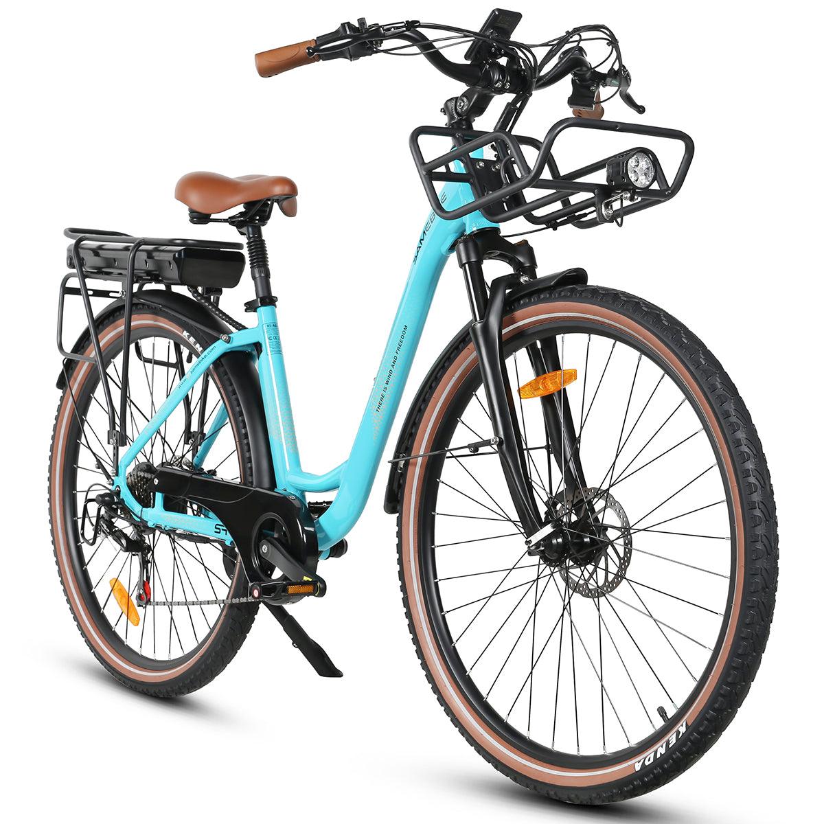 SAMEBIKE RS-A07 500W Motor 36V 13Ah Akku 35KM/H City Freizeit Bequeme Damen E-Bikes Alcovic