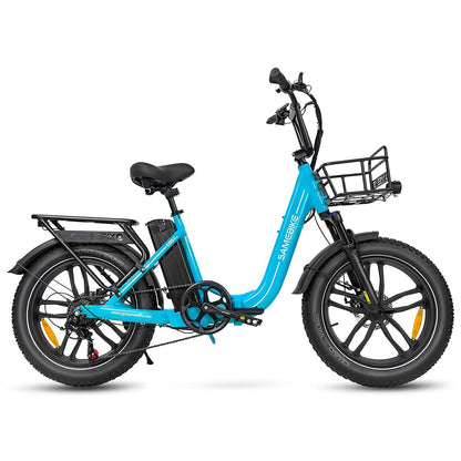 SAMEBIKE C05 Pro 36V 13Ah Akku 500W Motor Max. Geschwindigkeit 35KM/H Step-through faltbares Fat Tire E-Bike Alcovic