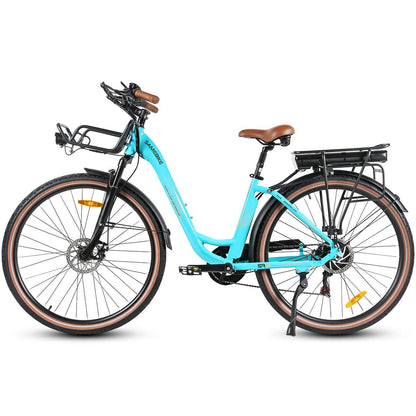 SAMEBIKE RS-A07 500W Motor 36V 13Ah Akku 35KM/H City Freizeit Bequeme Damen E-Bikes Alcovic