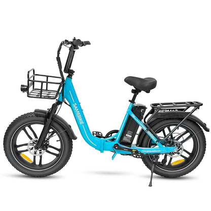 SAMEBIKE C05 Pro 36V 13Ah Akku 500W Motor Max. Geschwindigkeit 35KM/H Step-through faltbares Fat Tire E-Bike Alcovic