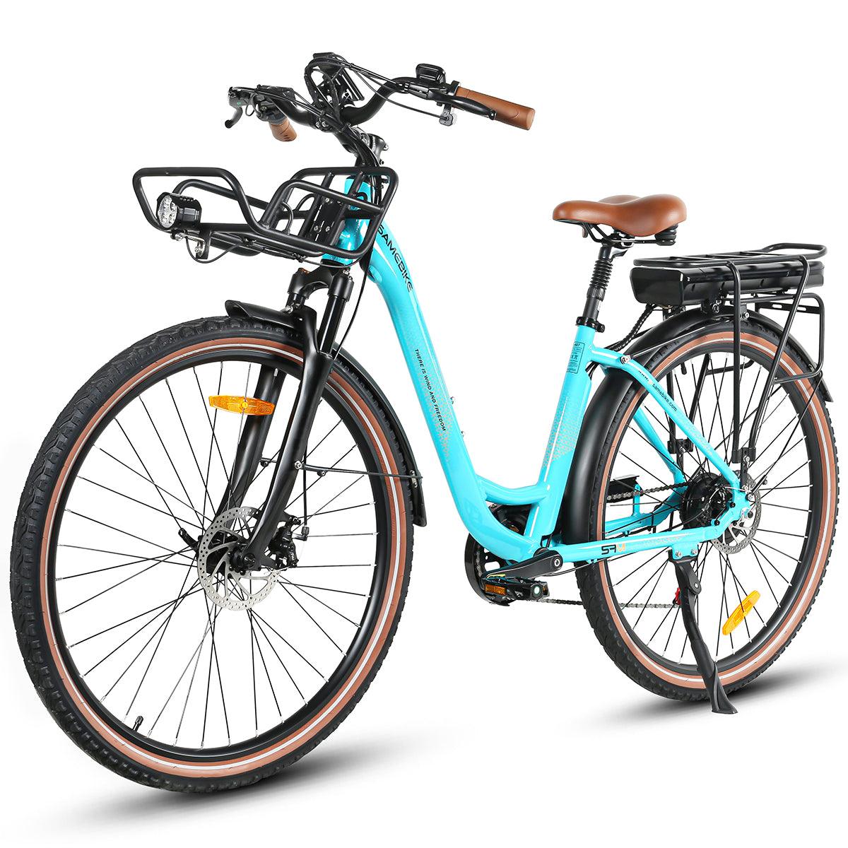 SAMEBIKE RS-A07 500W Motor 36V 13Ah Akku 35KM/H City Freizeit Bequeme Damen E-Bikes Alcovic