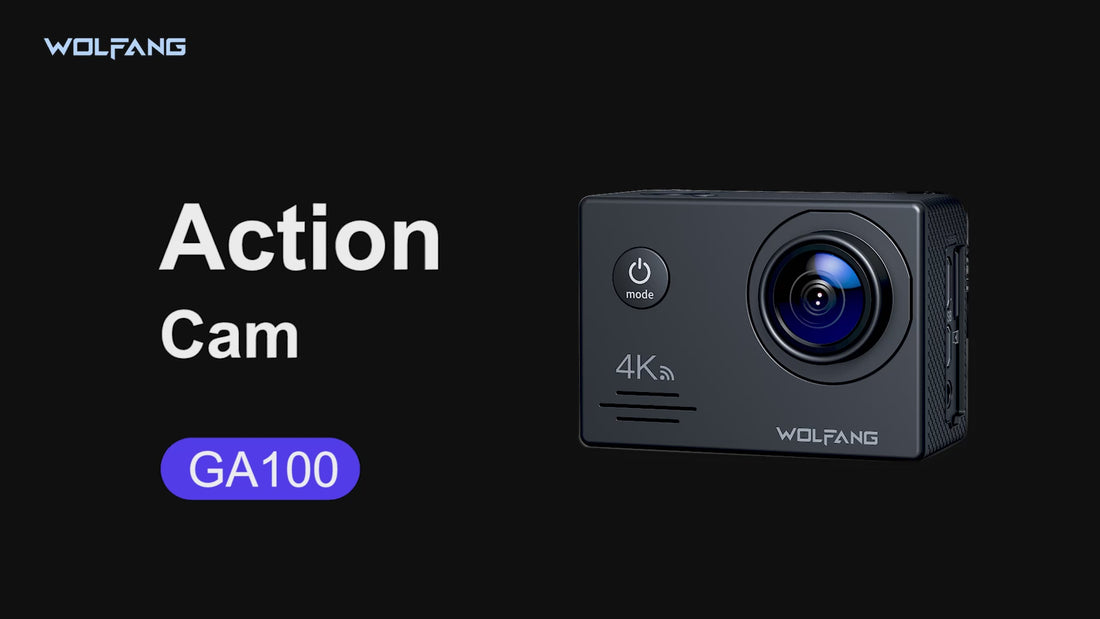 WOLFANG Action Cam 4K30FPS 20MP mit 32GB microSDXC Speicherkarte WiFi 40M Unterwasserkamera Wasserdicht EIS Actioncam Fernregler Mikrofon Zubehr Kit Amazonde Elektronik Foto

