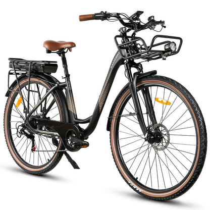 SAMEBIKE RS-A07 500W Motor 36V 13Ah Akku 35KM/H City Freizeit Bequeme Damen E-Bikes Alcovic