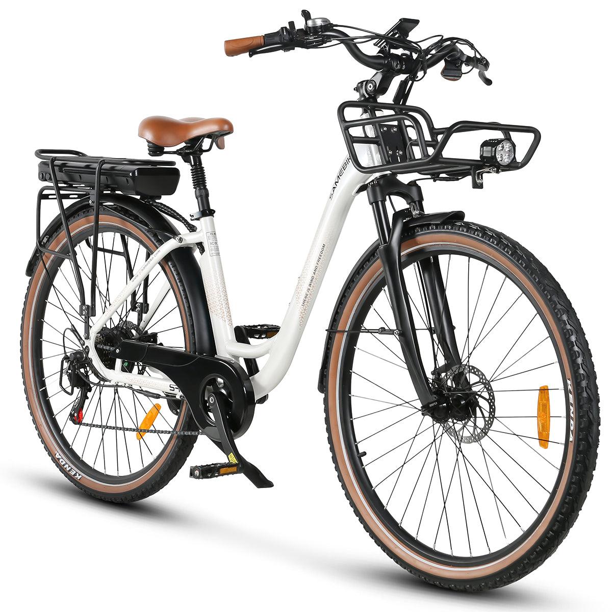 SAMEBIKE RS-A07 500W Motor 36V 13Ah Akku 35KM/H City Freizeit Bequeme Damen E-Bikes Alcovic